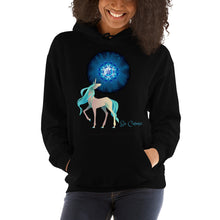 Load image into Gallery viewer, Be Cosmic Unicorn - Forest Mandala ~ Unisex Hoodie