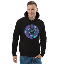 Load image into Gallery viewer, Galactic Portal (Purple &amp; Turquoise) ~ Organic Cotton Unisex Hoodie