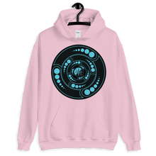 Load image into Gallery viewer, Galactic Portal - (Turquoise &amp; Black) ~ Unisex Hoodie