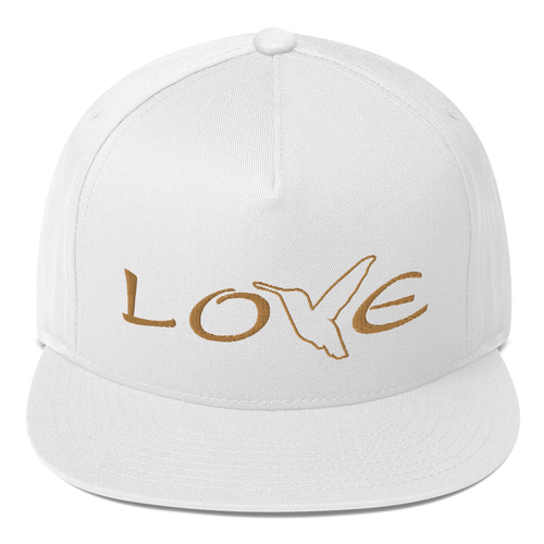 LOVE (Gold Thread) Flat Rim Hat