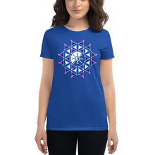 Load image into Gallery viewer, Rainbow Galactic Mandala (Transparent) Women&#39;s T-Shirt