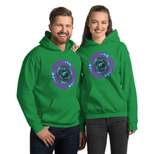 Load image into Gallery viewer, Galactic Portal (Open Purple &amp; Turquoise) ~ Unisex Hoodie