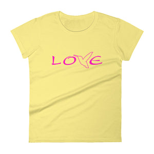 LOVE (Pink) ~ Women's T-Shirt