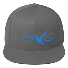 Load image into Gallery viewer, LOVE (Blue Thread) Flat Rim Hat