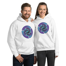 Load image into Gallery viewer, Galactic Portal (Open Purple &amp; Turquoise) ~ Unisex Hoodie