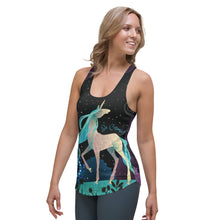 Load image into Gallery viewer, Cosmic Unicorn ~ Women&#39;s All-over-print Racerback Tank