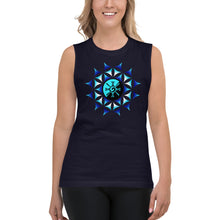 Load image into Gallery viewer, Blue Galactic Mandala ~ Unisex Sleeveless Shirt