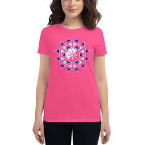 Rainbow Galactic Mandala (Transparent) Women's T-Shirt