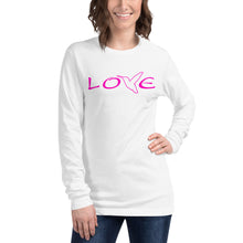 Load image into Gallery viewer, LOVE (Pink) ~ Unisex Long Sleeve Shirt