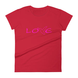LOVE (Pink) ~ Women's T-Shirt