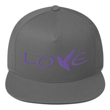 Load image into Gallery viewer, LOVE (Purple Thread) Flat Rim Hat