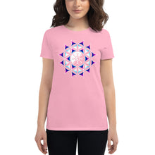 Load image into Gallery viewer, Rainbow Galactic Mandala (Transparent) Women&#39;s T-Shirt