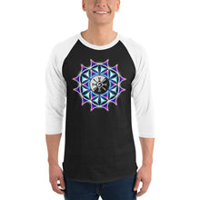 Load image into Gallery viewer, Rainbow Galactic Mandala ~ Unisex 3/4 Sleeve Shirt