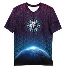Load image into Gallery viewer, Earthrise Galactic Mandala ~ Men&#39;s All-Over-Print T-shirt