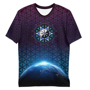Earthrise Galactic Mandala ~ Men's All-Over-Print T-shirt