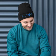 Load image into Gallery viewer, LOVE (Blue Thread) ~ Embroidered Beanie