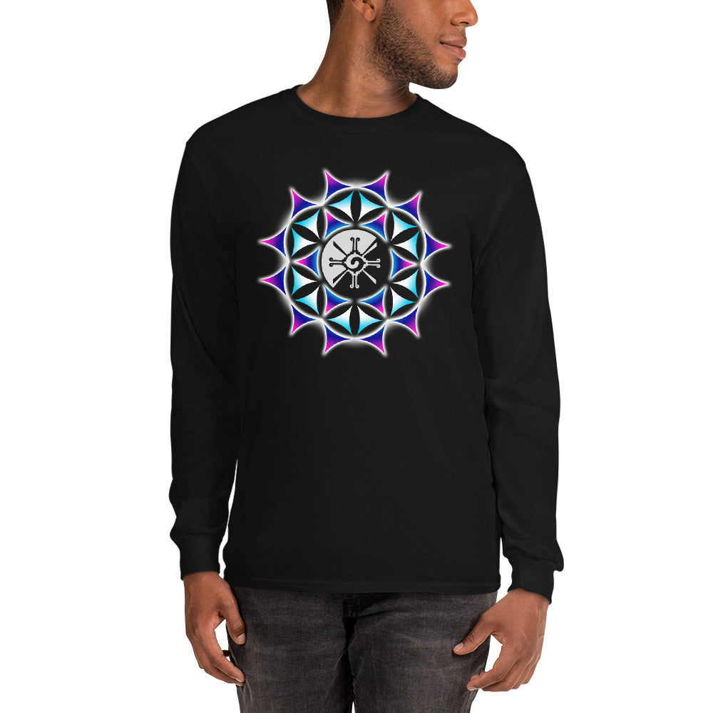 Galactic Mandala (Transparent) Unisex Long Sleeve Shirt