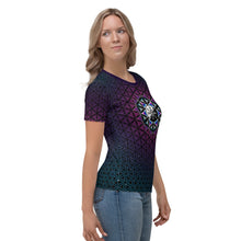 Load image into Gallery viewer, Galactic Mandala ~ Women&#39;s All-Over-Print T-shirt