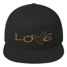 Load image into Gallery viewer, LOVE (Gold Thread) Flat Rim Hat