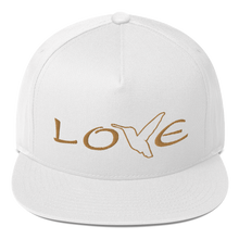 Load image into Gallery viewer, LOVE (Gold Thread) Flat Rim Hat