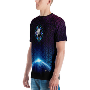 Earthrise Galactic Mandala ~ Men's All-Over-Print T-shirt