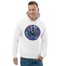 Load image into Gallery viewer, Galactic Portal (Purple &amp; Turquoise) ~ Organic Cotton Unisex Hoodie