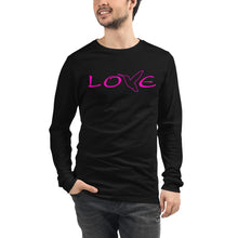 Load image into Gallery viewer, LOVE (Pink) ~ Unisex Long Sleeve Shirt
