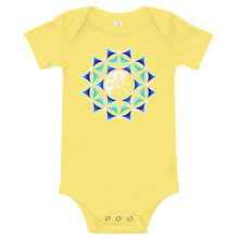 Load image into Gallery viewer, Galactic Mandala (Transparent) Baby Onesie